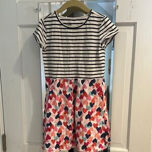 Black and White Fit and Flare Casual Dress